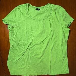 Talbots Green Top Size 1X Petite